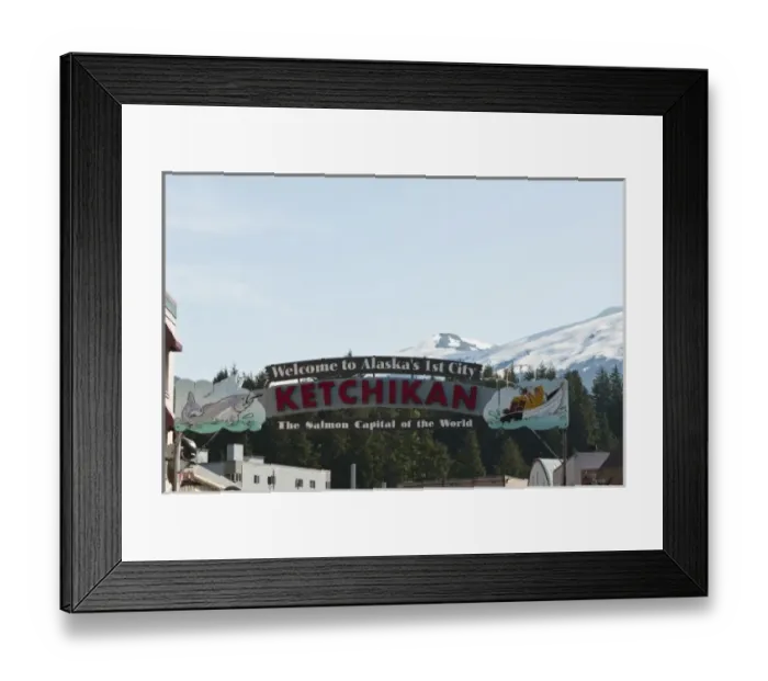 Framed Print : Ketchikan, Alaska. Main Street Ketchikan, Southeast Alaska Framed Print : Ketchikan, Alaska. Main Street Ketchikan, Southeast Alaska