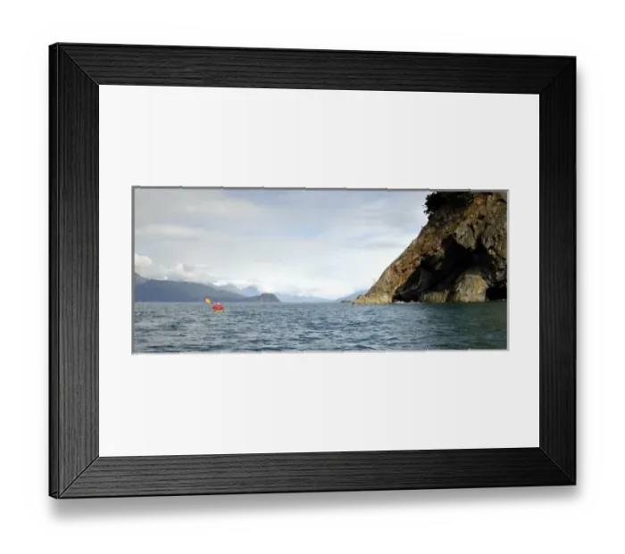 Framed Print : Solo Kayaker, Resurrection Bay, Kenai Fjords National Park, AK Framed Print : Solo Kayaker, Resurrection Bay, Kenai Fjords National Park, AK