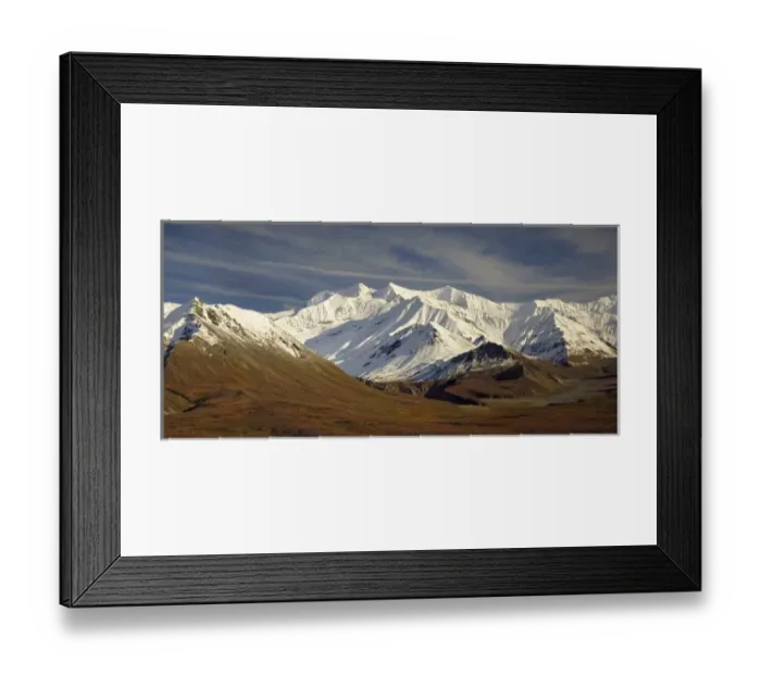 Framed Print : Tight Portrait of Un-named Alaska Range Peaks Framed Print : Tight Portrait of Un-named Alaska Range Peaks