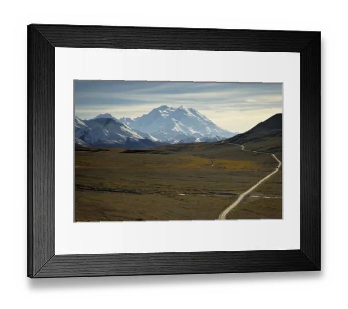 Framed Print : Denali Park Rd. leads to the heart of Denali National Park and spectacular views of the Great One