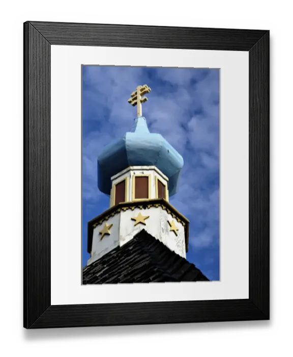 Framed Print : Russian Orthodox Church, Kenai, AK