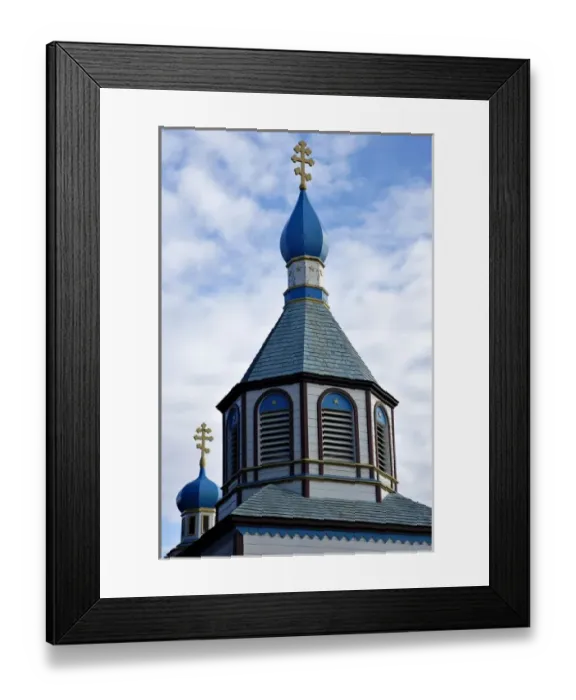 Framed Print : Russian Orthodox Church, Kenai, AK