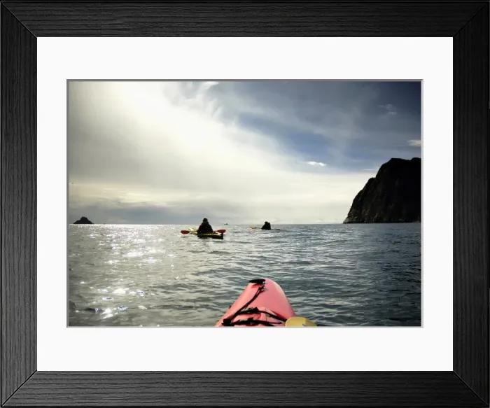 Framed Print : Kayaking Resurrection Bay, Kenai Fjords National Park