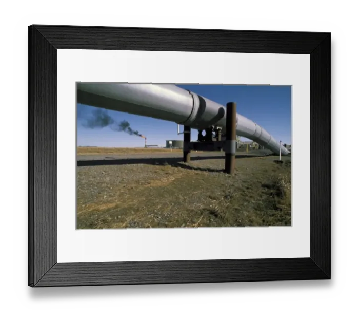 Framed Print : USA, Alaska, Prudhoe Bay. Gas flare billows black smoke over arctic tundra Framed Print : USA, Alaska, Prudhoe Bay. Gas flare billows black smoke over arctic tundra