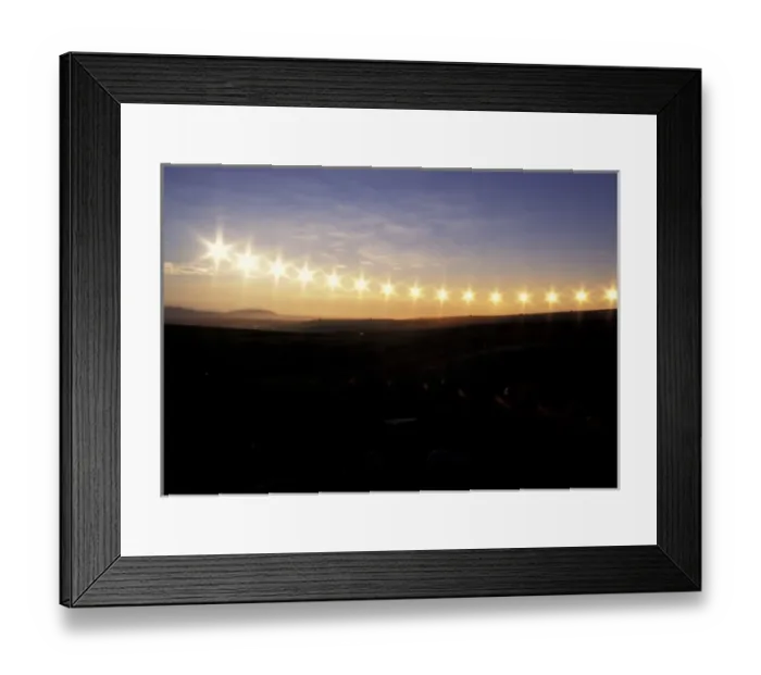 Framed Print : USA, Alaska, Brooks Range. Multiple exposure image of midnight sun Framed Print : USA, Alaska, Brooks Range. Multiple exposure image of midnight sun