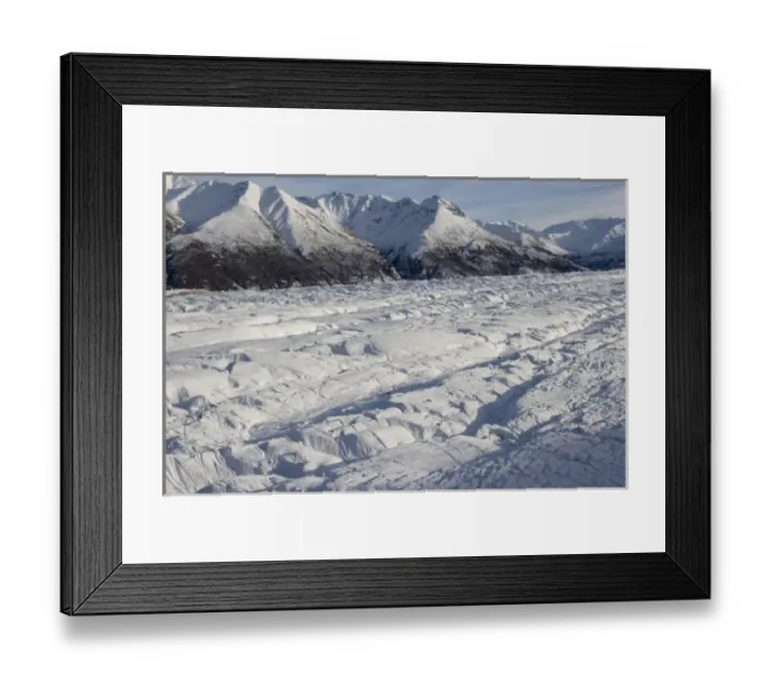 Framed Print : USA, Alaska, Chugach State Park, Aerial view of Matanuska Glacier and Chugach Range Framed Print : USA, Alaska, Chugach State Park, Aerial view of Matanuska Glacier and Chugach Range