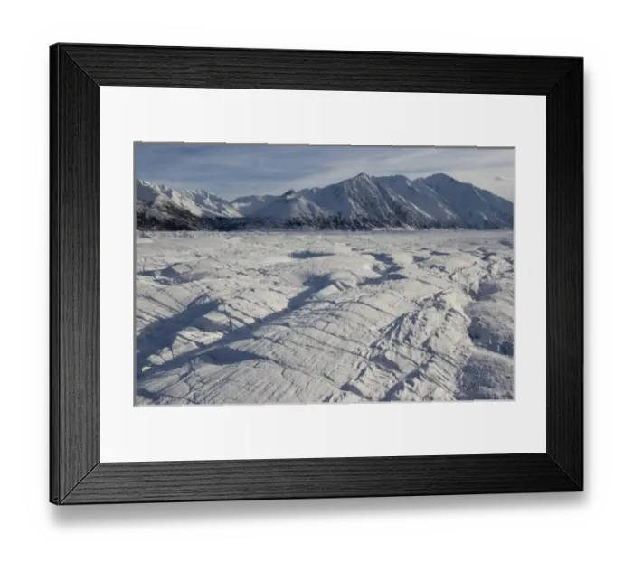 Framed Print : USA, Alaska, Chugach State Park, Aerial view of Matanuska Glacier and Chugach Range Framed Print : USA, Alaska, Chugach State Park, Aerial view of Matanuska Glacier and Chugach Range