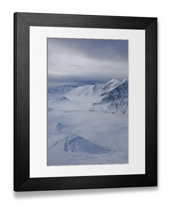 Framed Print : USA, Alaska, Chugach State Park, Aerial view of Matanuska Glacier and Chugach Range Framed Print : USA, Alaska, Chugach State Park, Aerial view of Matanuska Glacier and Chugach Range