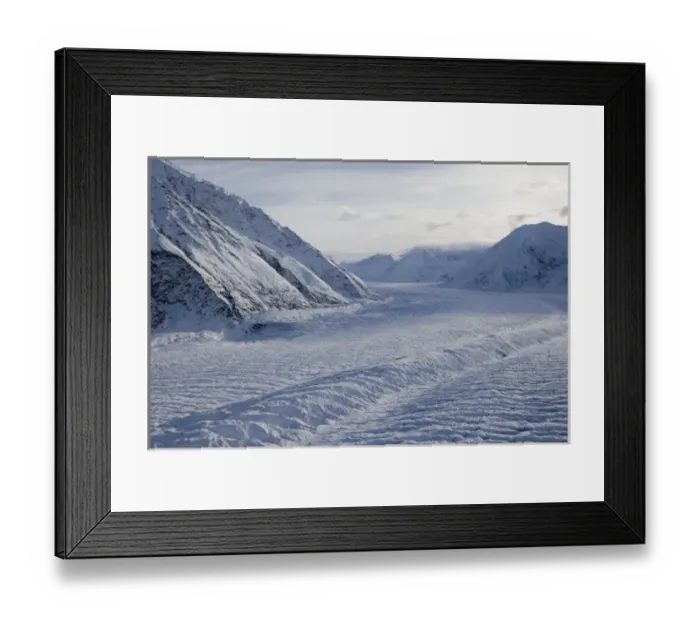 Framed Print : USA, Alaska, Chugach State Park, Aerial view of Matanuska Glacier and Chugach Range Framed Print : USA, Alaska, Chugach State Park, Aerial view of Matanuska Glacier and Chugach Range