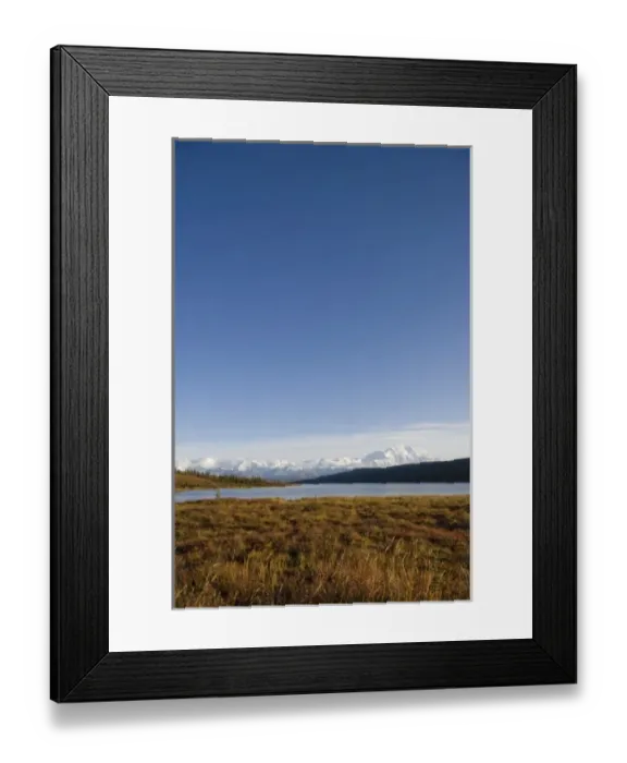 Framed Print : USA, Alaska, Denali National Park, Mount McKinley and Wonder Lake