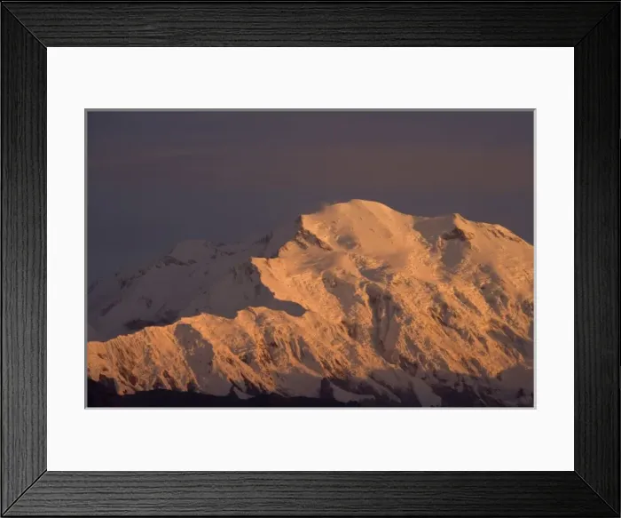 Framed Print : USA, Alaska, Denali National Park, Summit of Mount McKinley at sunset Framed Print : USA, Alaska, Denali National Park, Summit of Mount McKinley at sunset