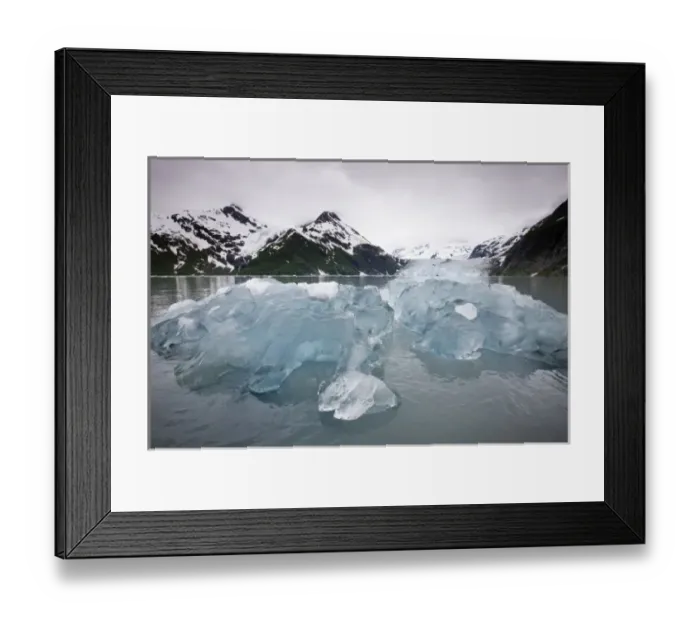 Framed Print : USA, Alaska, Iceberg and Surprise Glacier in Harriman Fiord in Prince William Sound