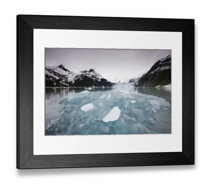 Framed Print : USA, Alaska, Iceberg and Surprise Glacier in Harriman Fiord in Prince William Sound Framed Print : USA, Alaska, Iceberg and Surprise Glacier in Harriman Fiord in Prince William Sound