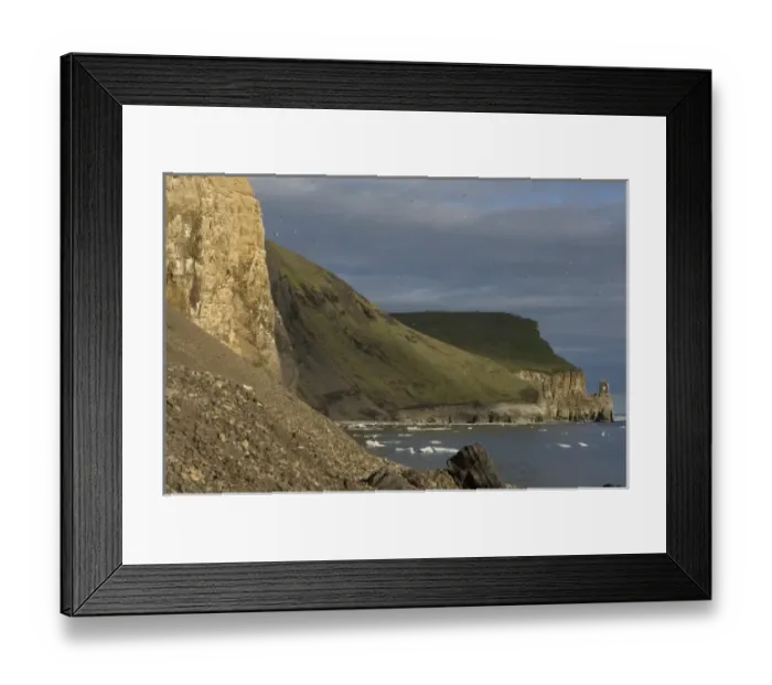 Framed Print : looking out at the Arctic ocean from Cape Thompson at sunrise, 26 miles south of Point Hope Framed Print : looking out at the Arctic ocean from Cape Thompson at sunrise, 26 miles south of Point Hope