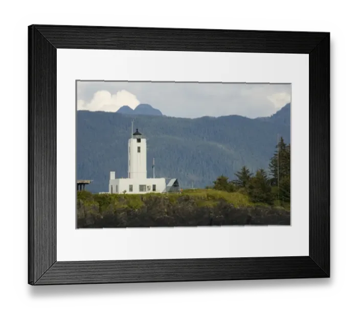 Framed Print : North America, USA, AK, Inside Passage Five Fingers Lighthouse Framed Print : North America, USA, AK, Inside Passage Five Fingers Lighthouse