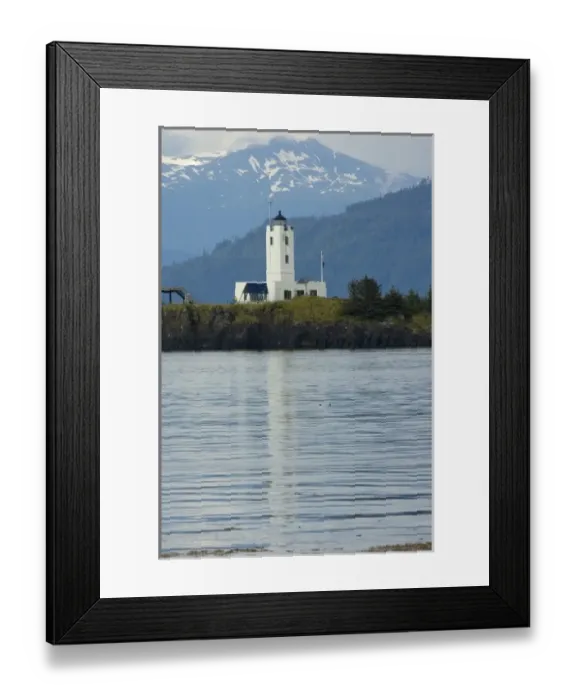 Framed Print : North America, USA, AK, Inside Passage. Five Fingers Lighthouse Framed Print : North America, USA, AK, Inside Passage. Five Fingers Lighthouse
