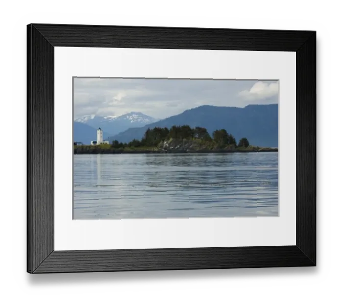 Framed Print : North America, USA, AK, Inside Passage. Five Fingers Lighthouse Framed Print : North America, USA, AK, Inside Passage. Five Fingers Lighthouse