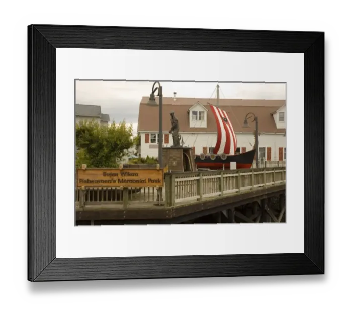 Framed Print : North America, USA, AK, Inside Passage. Norwegian heritage Petersburg, AK
