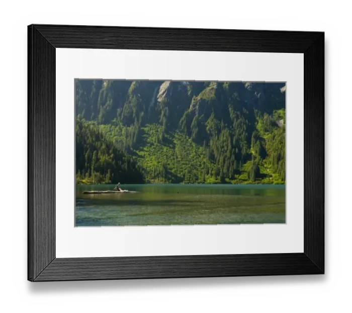 Framed Print : North America, USA, AK, Inside Passage. Baranof Lake idyllic pristine setting. Reached Framed Print : North America, USA, AK, Inside Passage. Baranof Lake idyllic pristine setting. Reached