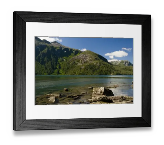 Framed Print : North America, USa, AK, Inside Passage. Baranof Lake idyllic pristine setting. Reached Framed Print : North America, USa, AK, Inside Passage. Baranof Lake idyllic pristine setting. Reached