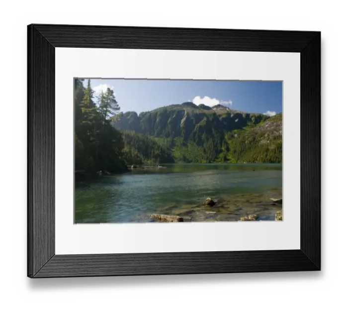 Framed Print : North America, USA, AK, Inside Passage. Baranof Lake idyllic pristine setting. Reached Framed Print : North America, USA, AK, Inside Passage. Baranof Lake idyllic pristine setting. Reached
