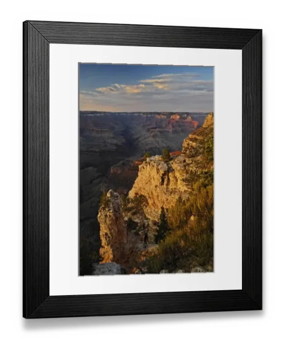 Framed Print : Grand Canyon from the south rim at sunset, Grand Canyon National Park, Arizona Framed Print : Grand Canyon from the south rim at sunset, Grand Canyon National Park, Arizona