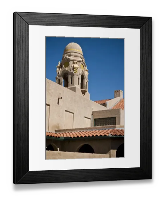 Framed Print : USA, Arizona, Ajo, school building
