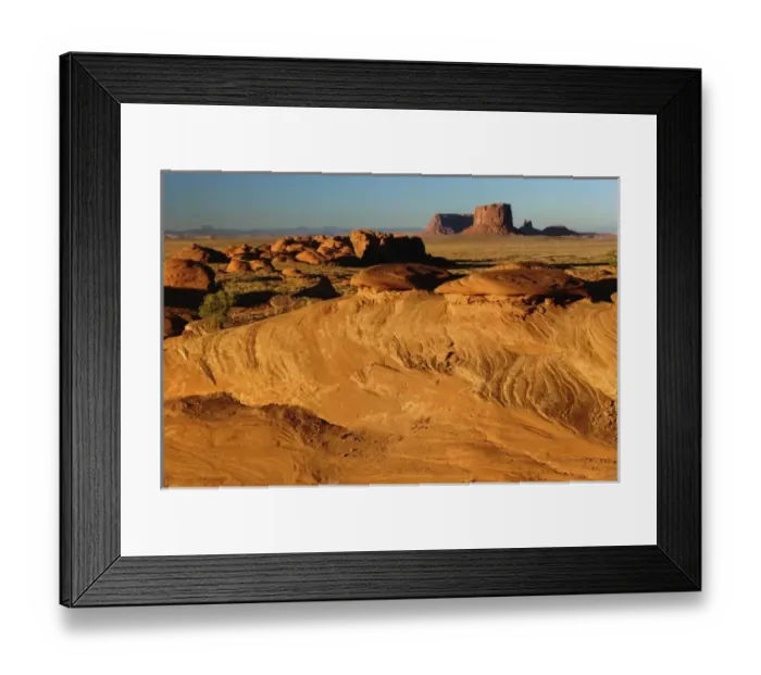 Framed Print : Navajo Tribal Park, Monument Valley, at sunset, Arizona