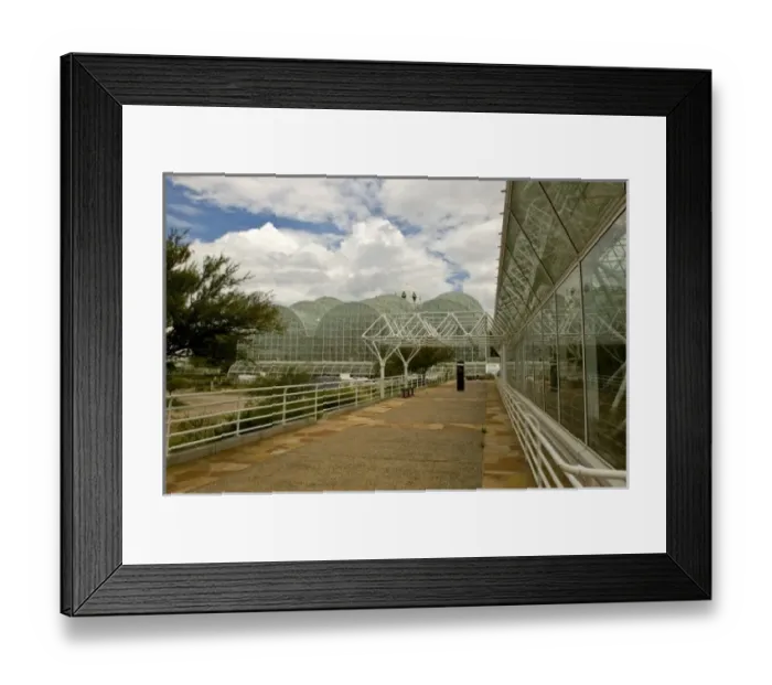 Framed Print : United States, State of Arizona, Oracle. Biosphere: Habitat and West side of The Rainforest