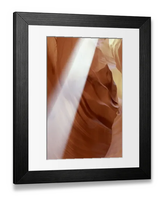 Framed Print : USA, Arizona, Antelope Canyon. Sunbeam in a slot canyon Framed Print : USA, Arizona, Antelope Canyon. Sunbeam in a slot canyon