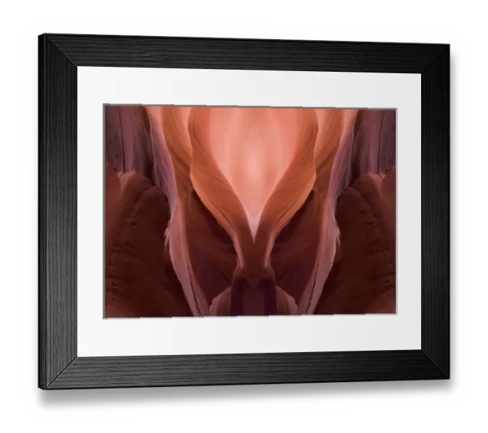 Framed Print : USA, Arizona, Page, Upper Antelope Canyon. A mirror montage of sandstone walls Framed Print : USA, Arizona, Page, Upper Antelope Canyon. A mirror montage of sandstone walls