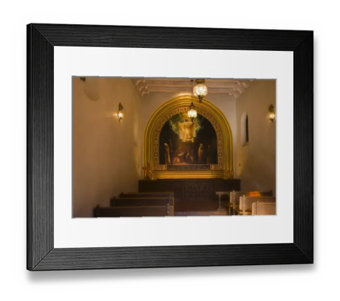 Framed Print : USA, Sedona. Inside a chapel at the Tlaquepaque Arts and Crafts Village Framed Print : USA, Sedona. Inside a chapel at the Tlaquepaque Arts and Crafts Village