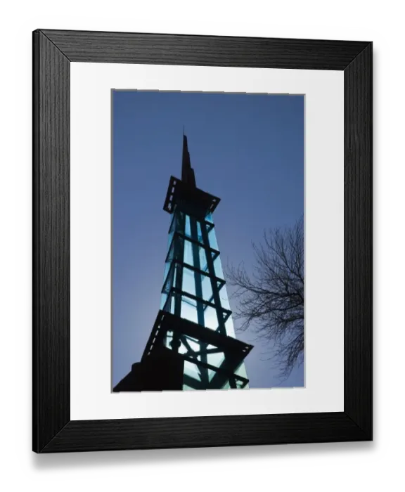 Framed Print : USA, Arizona, Sedona. View of Sedona Creative Life Center at sunset