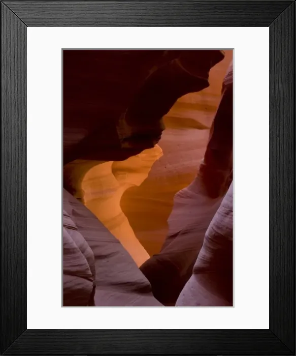 Framed Print : USA, Arizona, Navajo Tribal Lands. Reflected sunlights creates amber walls in Slot Canyon X Framed Print : USA, Arizona, Navajo Tribal Lands. Reflected sunlights creates amber walls in Slot Canyon X