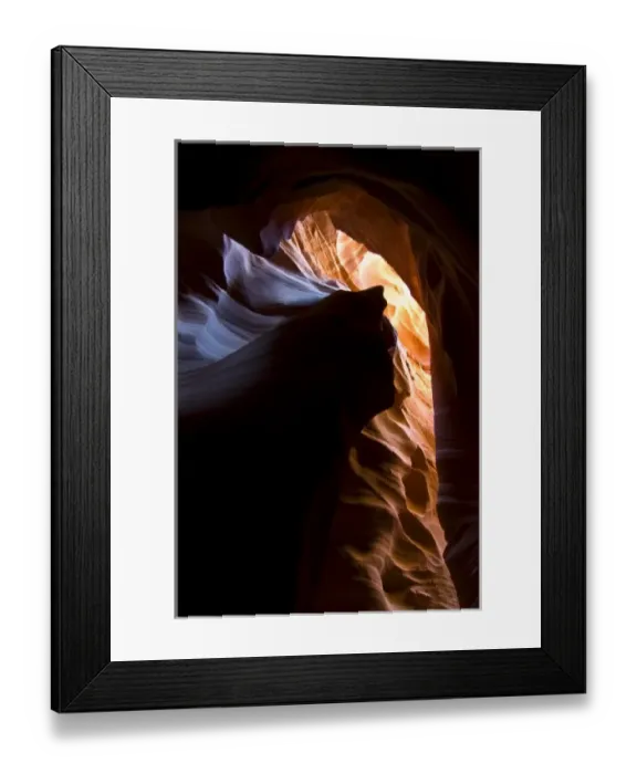 Framed Print : USA, Arizona, Page. Reflected sunlight creates amber walls in Waterholes or Secret Canyon Framed Print : USA, Arizona, Page. Reflected sunlight creates amber walls in Waterholes or Secret Canyon