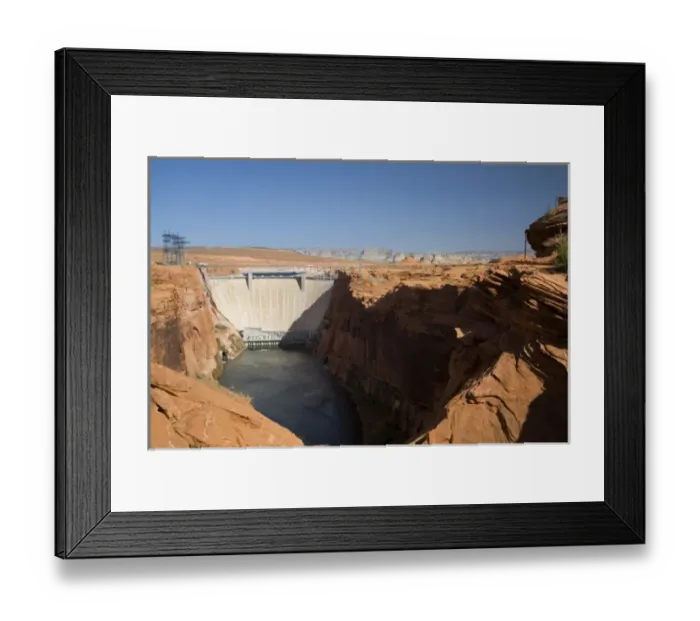 Framed Print : Glen Canyon Dam on the Colorado River in Page Arizona Framed Print : Glen Canyon Dam on the Colorado River in Page Arizona