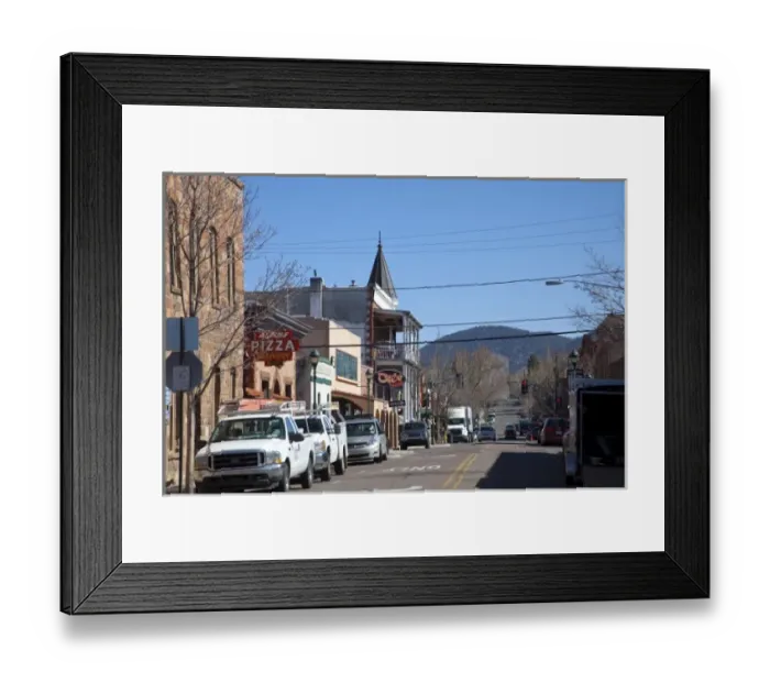 Framed Print : Downtown, Flagstaff, Arizona Framed Print : Downtown, Flagstaff, Arizona
