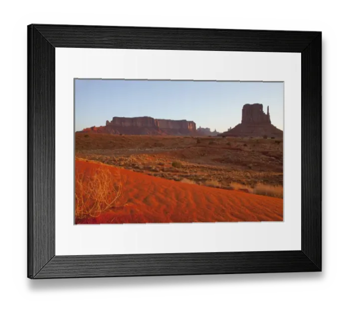 Framed Print : The West Mitten and Sentinel Butte at sunset in Monument Valley Navajo Tribal Park on the Arizona Framed Print : The West Mitten and Sentinel Butte at sunset in Monument Valley Navajo Tribal Park on the Arizona