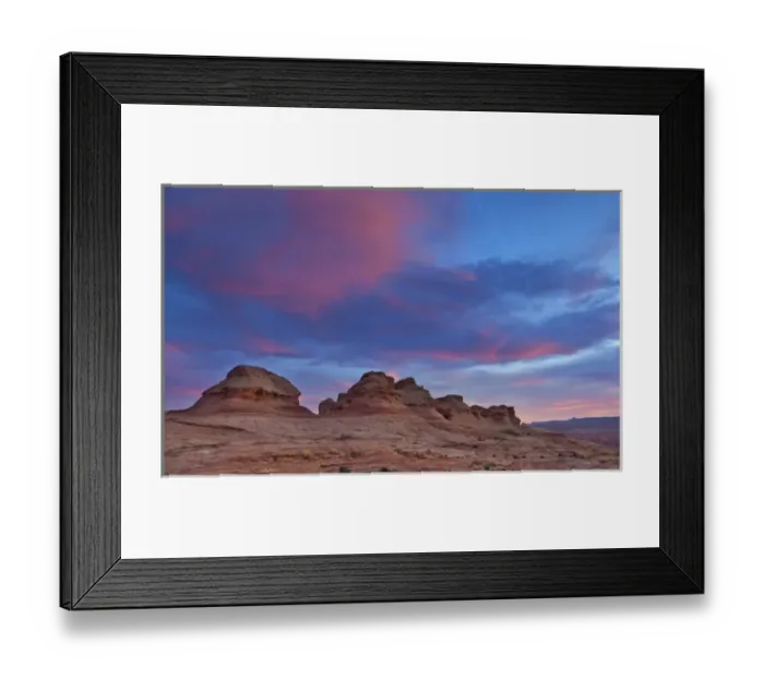 Framed Print : Sandstone formations at sunset near Page, Arizona, USA Framed Print : Sandstone formations at sunset near Page, Arizona, USA