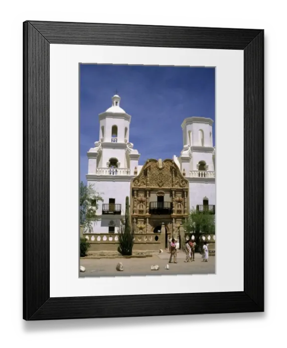 Framed Print : Mission San Xavier del Bac in Tucson, Arizona Framed Print : Mission San Xavier del Bac in Tucson, Arizona