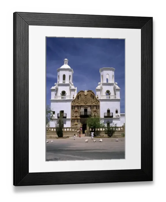 Framed Print : Mission San Xavier del Bac in Tucson, Arizona Framed Print : Mission San Xavier del Bac in Tucson, Arizona