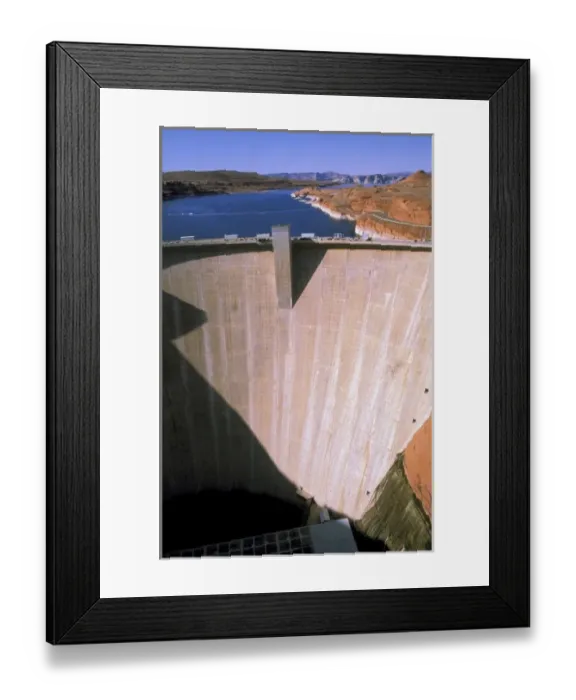 Framed Print : USA, Arizona. Glen Canyon Dam on Colorado River Framed Print : USA, Arizona. Glen Canyon Dam on Colorado River