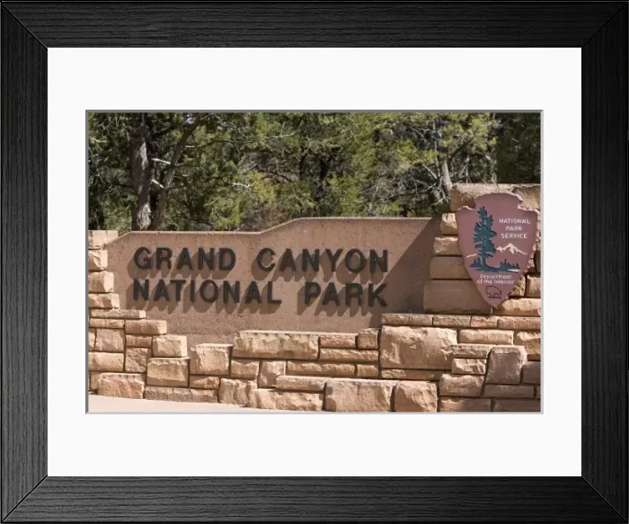 Framed Print : South entrance to the Grand Canyon National Park, Arizona, USA Framed Print : South entrance to the Grand Canyon National Park, Arizona, USA