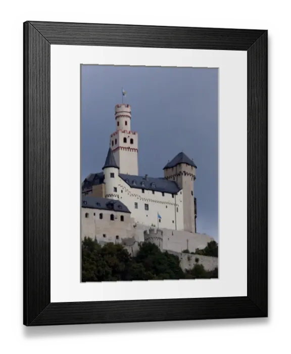 Framed Print : Germany, Rhine River. View between Mainz & Koblenz at Braubach (mile marker 580) Framed Print : Germany, Rhine River. View between Mainz & Koblenz at Braubach (mile marker 580)