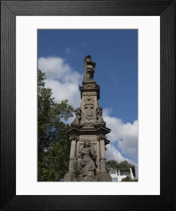 Framed Print : Germany, Cologne (aka Koln). Market Square fountain
