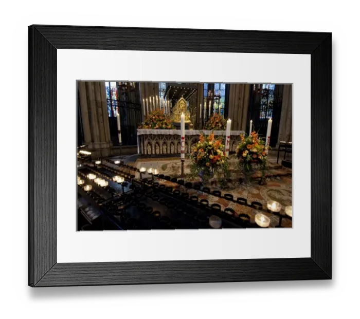 Framed Print : Germany, Cologne. Gothic Cologne Cathedral, The Three Holy Kings pilgrimage relics