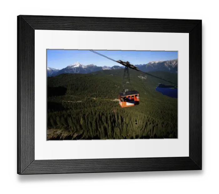 Framed Print : Germany; Bavarian Alps; Garmisch-Partenkirchen; Zugspitze; Gondula on the way up Framed Print : Germany; Bavarian Alps; Garmisch-Partenkirchen; Zugspitze; Gondula on the way up
