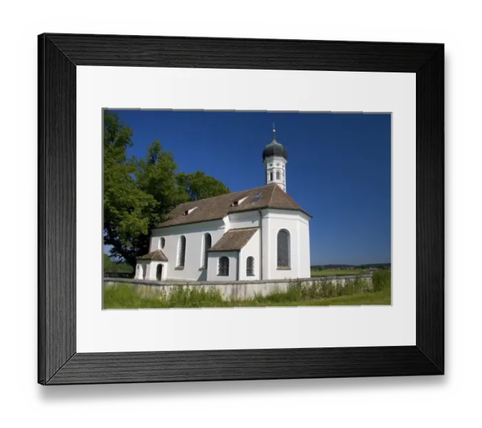 Framed Print : A church near Weilheim in Sounthern Germany Framed Print : A church near Weilheim in Sounthern Germany