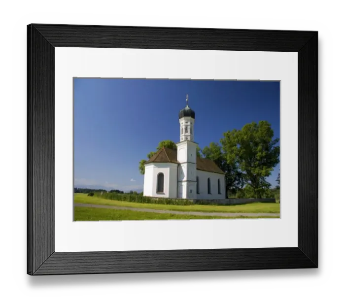 Framed Print : A church near Weilheim in Sounthern Germany Framed Print : A church near Weilheim in Sounthern Germany