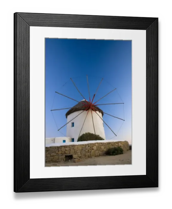 Framed Print : Greece and Greek Island of Mykonos and the harbor town of Hora with the famous windmills Framed Print : Greece and Greek Island of Mykonos and the harbor town of Hora with the famous windmills